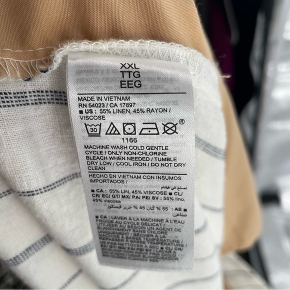 NWT Old Navy Taylor Wide Leg Linen Blend Pockets Extra High Rise Trousers Pants - Picture 13 of 13